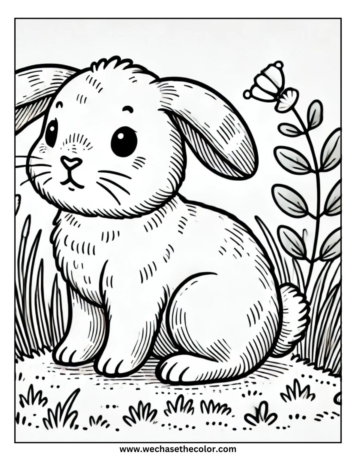 Bunny Pattern Coloring 30 Coloring Pages of Bunny Rabbits