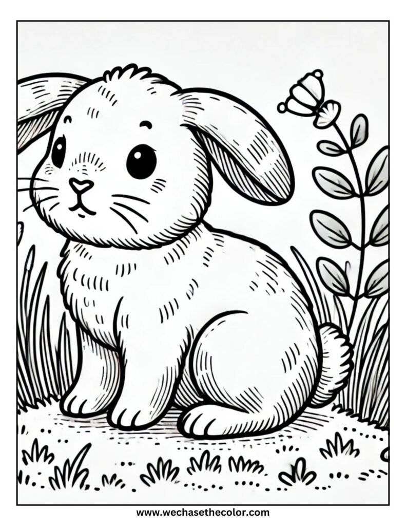 Coloring Pages of Bunny Rabbits