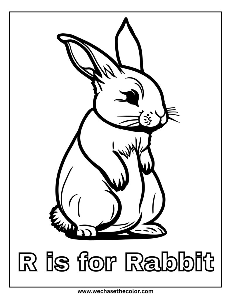 Coloring Pages of Bunny Rabbits