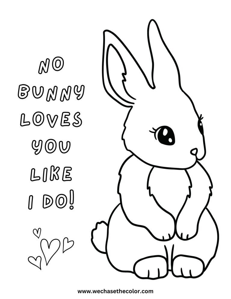 30 Coloring Pages of Bunny Rabbits