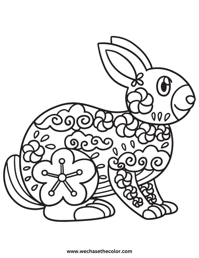 Coloring Pages of Bunny Rabbits