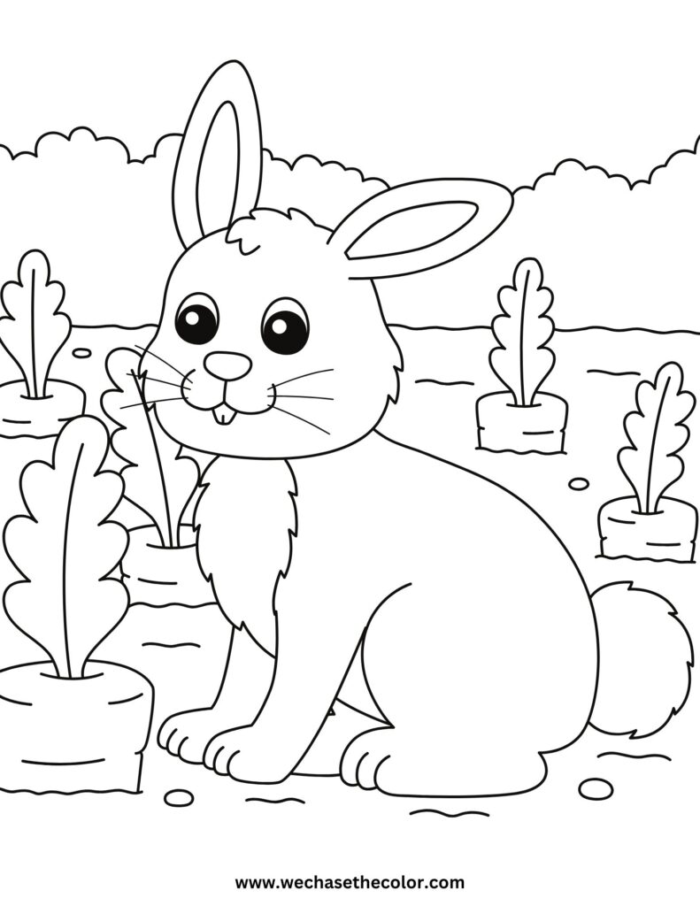 Coloring Pages of Bunny Rabbits