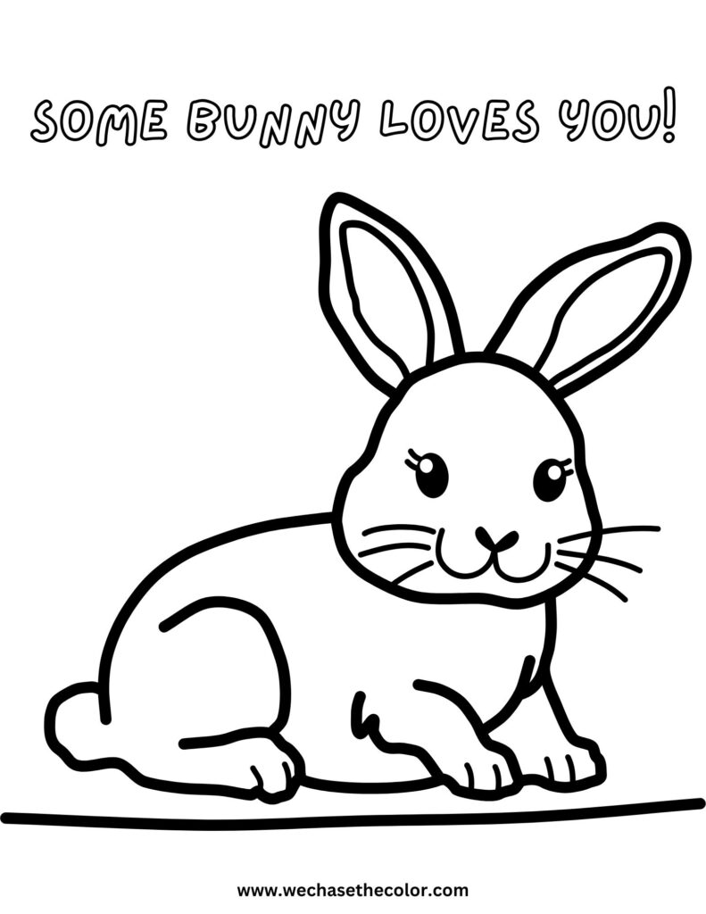 Coloring Pages of Bunny Rabbits