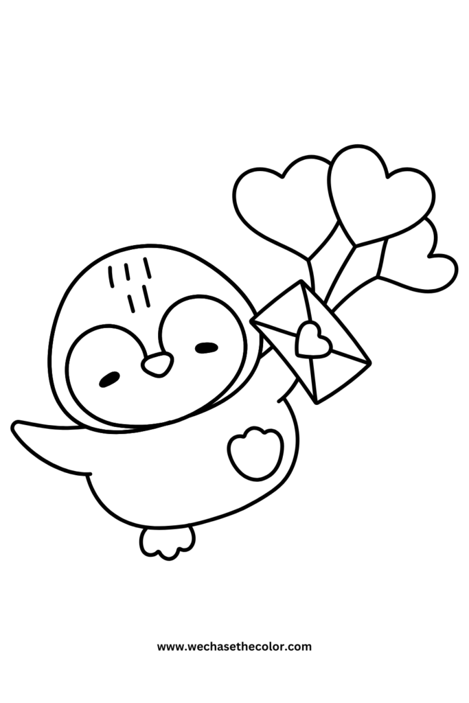 Valentine’s Day coloring page