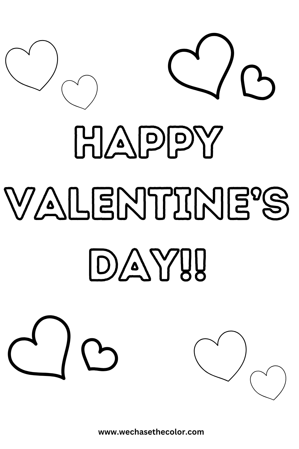 Valentines Day coloring sheets