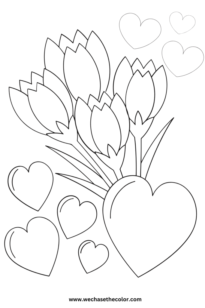 Valentine’s Day coloring sheets free