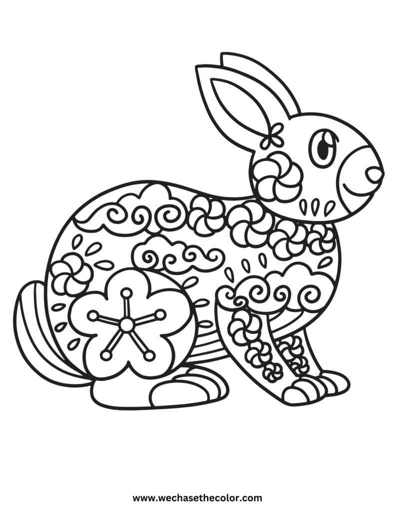 bunny coloring sheets for kids