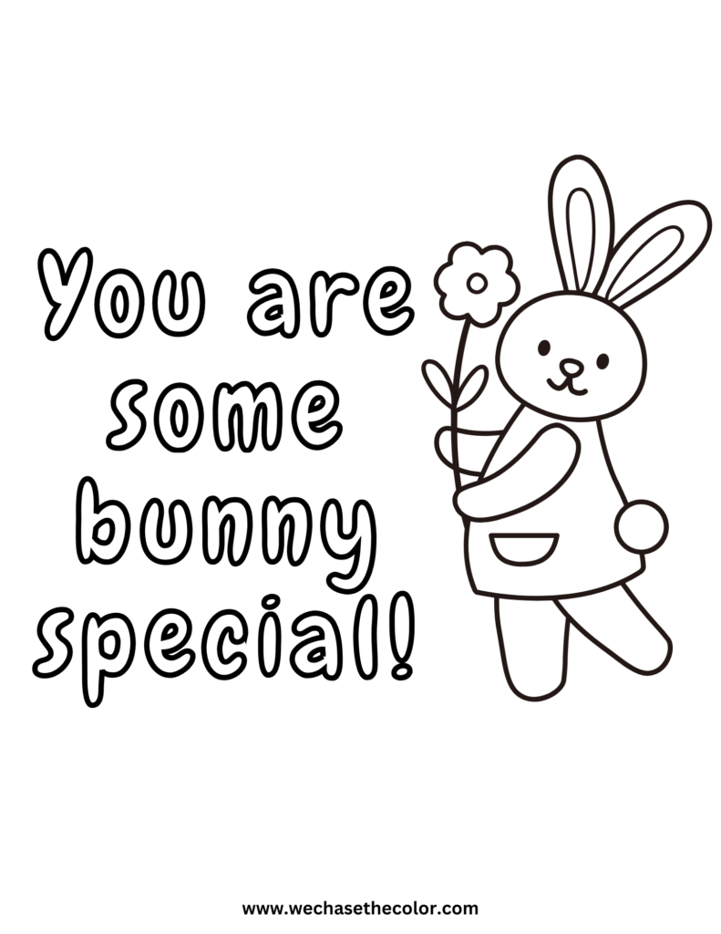 bunny rabbit coloring pages