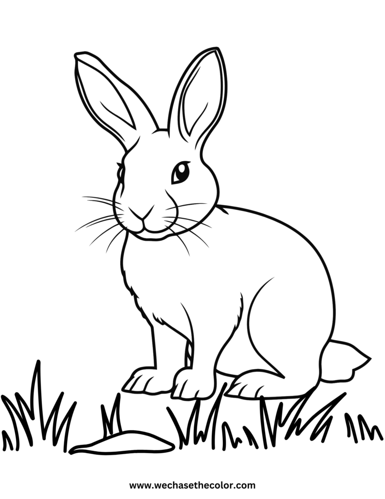 coloring pages of bunnies printable