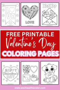 Valentine's Day Coloring Page Printable
