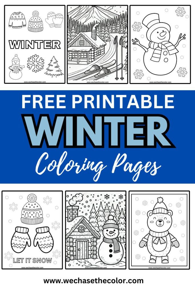 winter coloring pages free printable