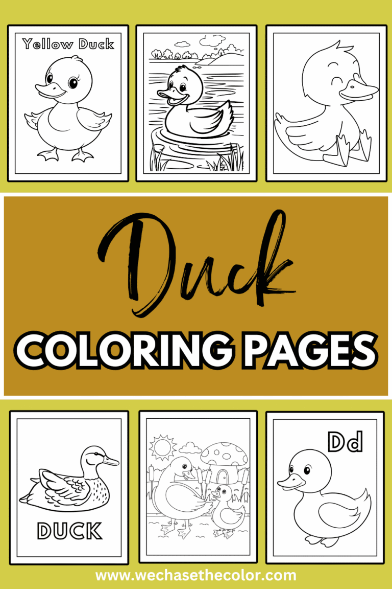 duck coloring pages