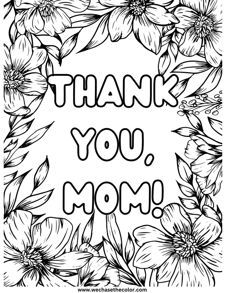 Mothers Day Coloring Pages
