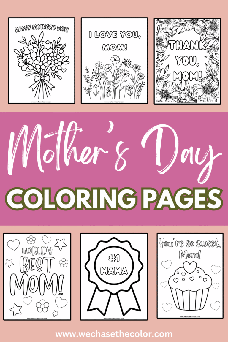mothers day coloring sheets