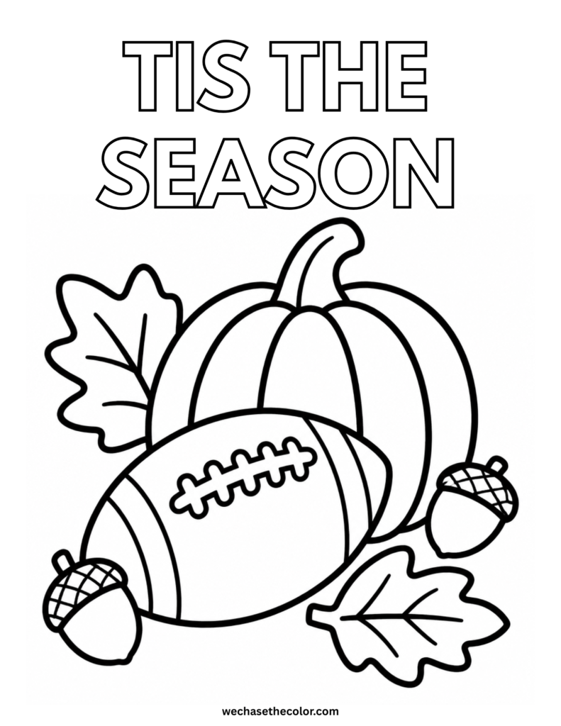 fall coloring pages cute