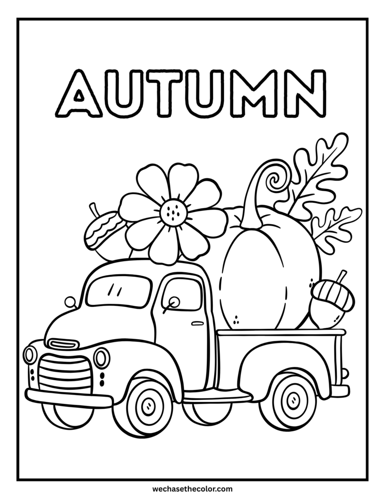 fall coloring pages for toddlers